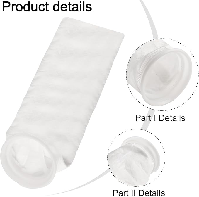 Filter Bag PP Non-Woven for Treatment, 25µm 50µm 100µm 150µm, Reusable Thermal - Image 2