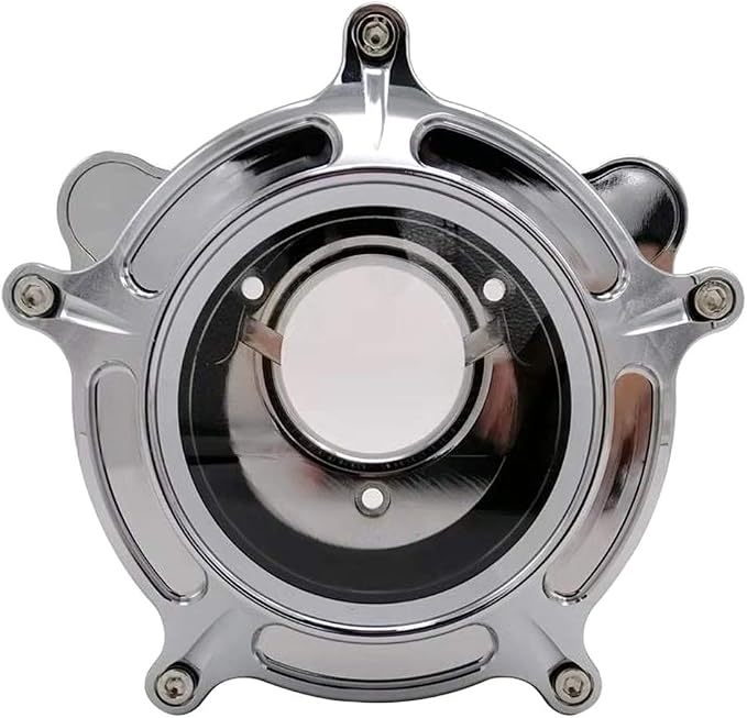 Harley Air Cleaner Chrome See Through Intake Filter Kit Cnc Cut - Image 2