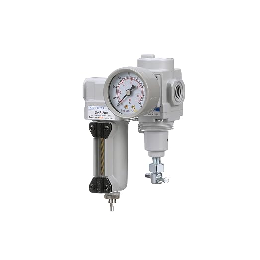 PneumaticPlus SAU220T-N02G-MEP Mini Compressed Air Filter Regulator Combo 1/4" - Image 2