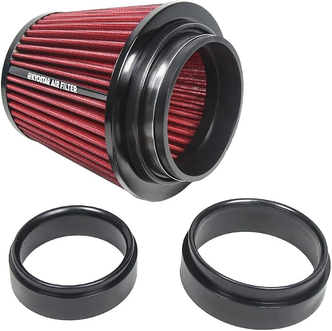 KYOSTAR Universal 3/3.5/4" High-Flow Air Filter, Reusable Cone Cold Air Intake - Image 5