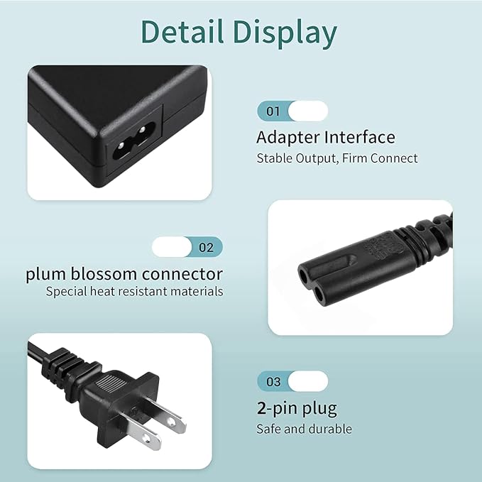 24V 2A Power Adapter Compatible - Image 3