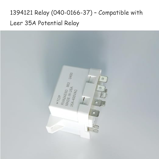 1394121 Relay 040-0166-37 fit for Leer 35A Potential Relay for Refrigeration - Image 2