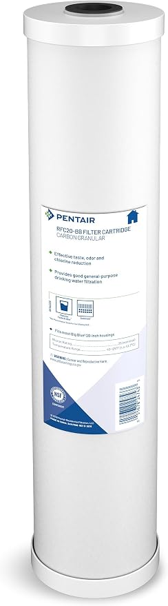 Pentair Pentek RFC-20BB Big Blue Carbon Water Filter, Whole House Heavy Duty by PENTAIRPENTEK