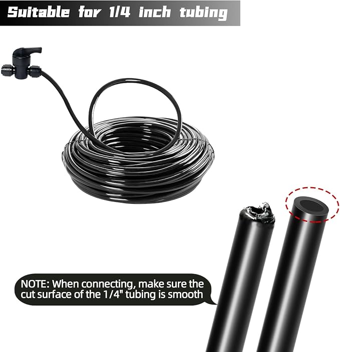 10 Pack Quick Connect 1/4" Drip Irrigation Shut Off Valve, Universal Drip - Image 5
