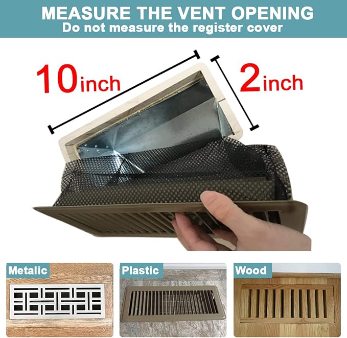 Floor Register Cover Trap，Floor Air Vent Cover Screen - Image 2