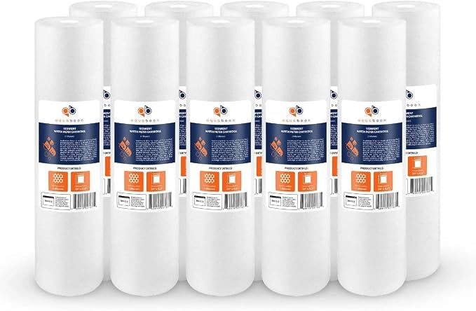 Aquaboon 1 Micron 20 x 4.5 Sediment Water Filter Replacement Cartridge | Whole by Aquaboon