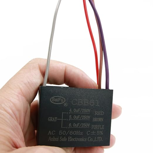 CBB61 Capacitor 4uf+5uf+6uf 250V AC Ceiling Fan 4 Wire 50/60Hz - Image 4
