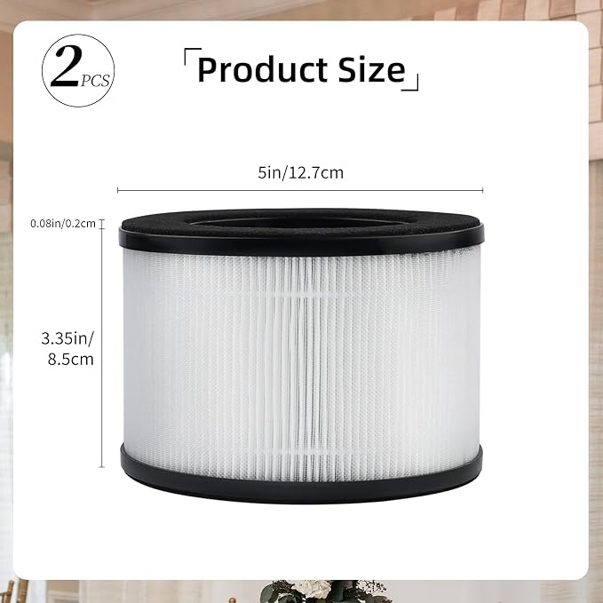 2 Pcs M01 Air Filter Replacement Compatible - Image 2