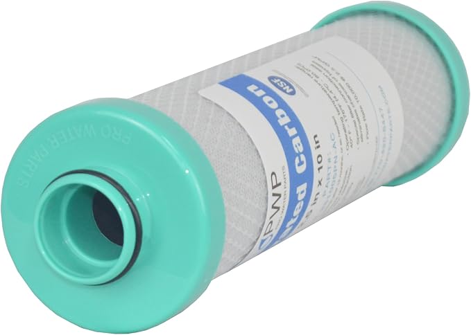 2.5 x 10 RV Water Filter Activated Carbon Block Push-Nipple Cartridge Replaces - Image 2