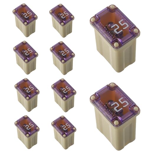 25A 25AMP 32V FMM MCASE 608825 Micro Cartridge Fuses Low-Profile Fuses Kit by EPLZON