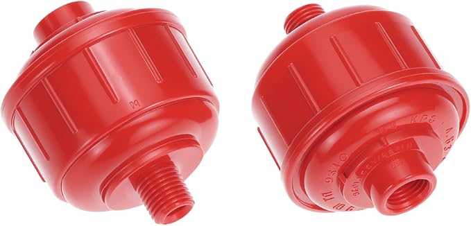 QWORK 10 Pack Disposable Mini Air Water Trap Filters, 1/4" Threads, Spray Gun - Image 2