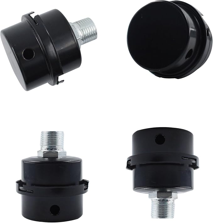 2PCS 0.79’’ Metal Air Compressor Intake Filter Sound Muffler, Thread Air - Image 2