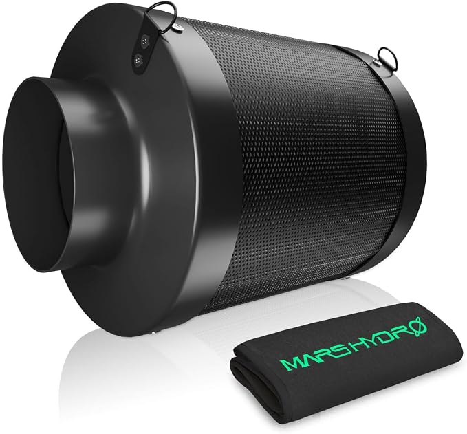 MARS HYDRO 6 Inch Carbon Filter, Inline Air Filter Odor Control by MARSHYDRO
