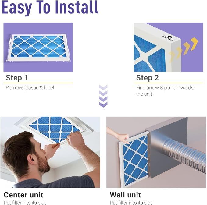 20x25x4 HVAC Air Filter, MERV 11, Easy Install, Long-Lasting - Image 5