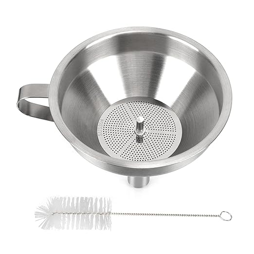 Stainless-Steel Funnel Resin Filter Cup by Unknown