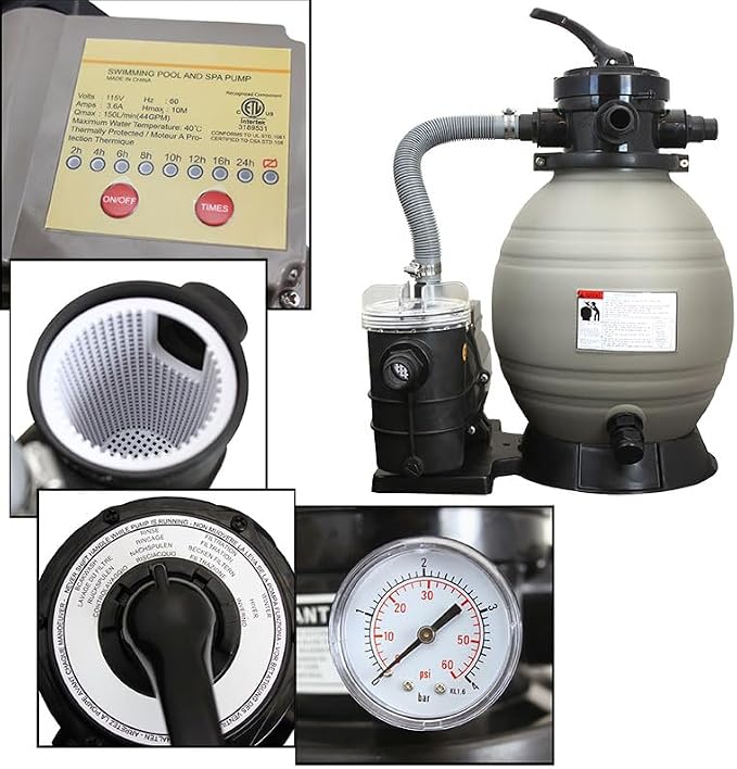 XtremepowerUS 13" Sand Filter - Image 2