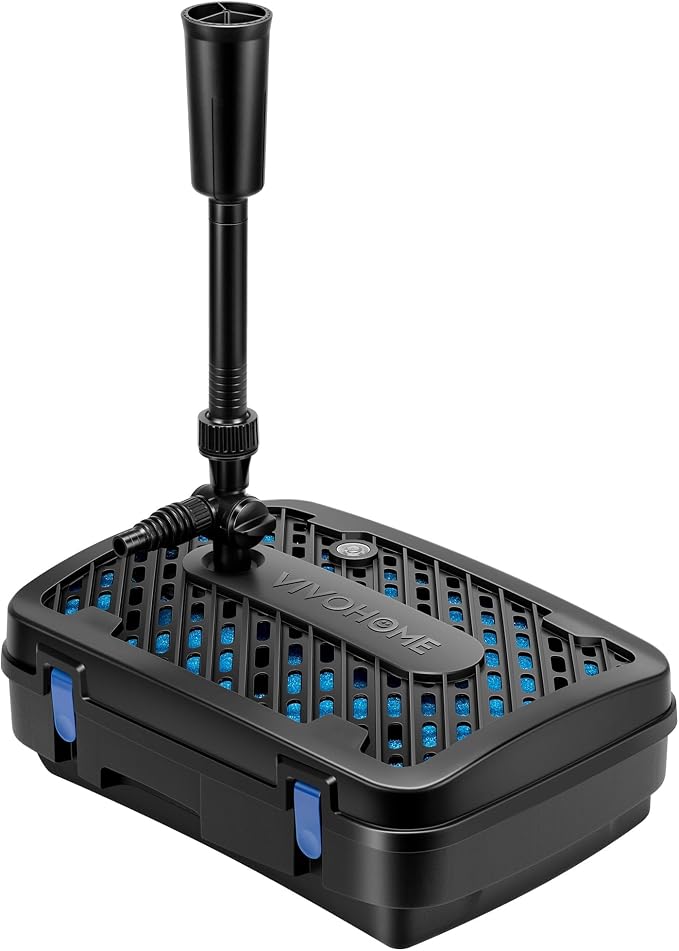 VIVOHOME All-in-One Pond Filter Fountain System Kits, 790 GPH Submersible Water by VIVOHOME