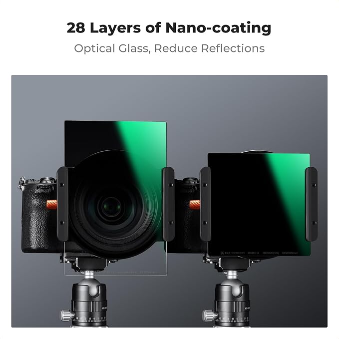 K&F CONCEPT 100mm Square ND1000 Filter +150mm Soft GND8 Filter + Metal Holder + - Image 4