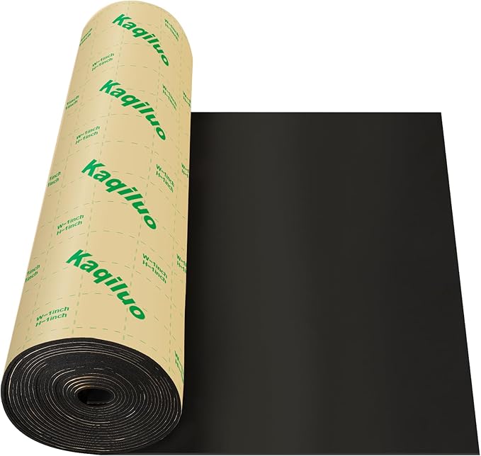 Kaqiluo Self-Adhesive Sound Insulation Acoustic Foam, 107sqft x 0.2in by Kaqiluo