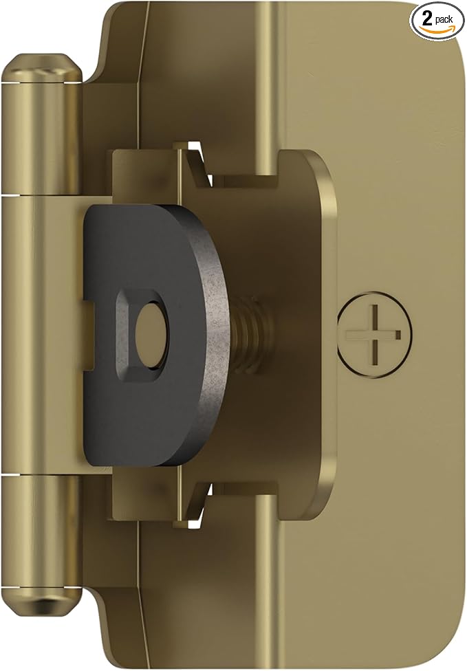 Amerock BPR8704BBZ | Cabinet Hinge | 1/2 inch Overlay Double Demountable | by Amerock