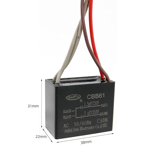 CBB61 Capacitor 1.5uf+3uf 350V AC Ceiling Fan 4 Wire 50/60Hz - Image 2