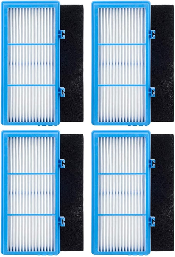 4 Pack HEPA Filters and Carbon Booster Sheets Replacement Parts HAPF30AT by Felji