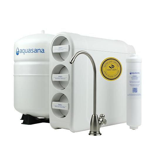 Aquasana SmartFlow® Reverse Osmosis Water Filter | RO Under Sink System | WQA by Aquasana