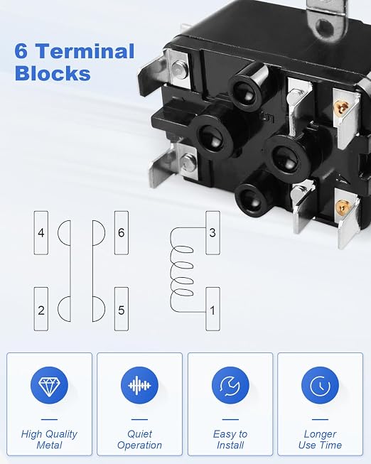 2 Pack 24V Fan Relay AC Switch SPST Fit - Image 5