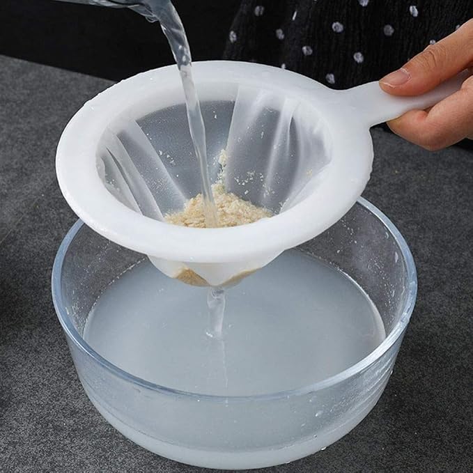 Kitchen Ultra-Fine Nylon Mesh Strainer I Plastic Sieve Fine Mesh Filter Spoon - Image 2