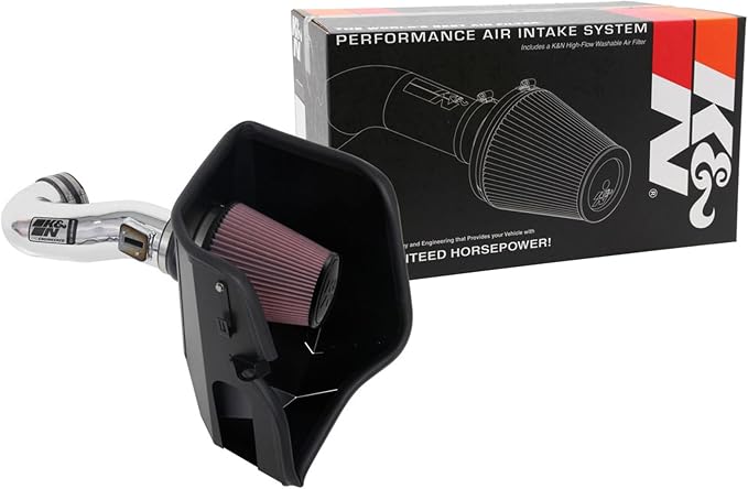 K&N Cold Air Intake System: High-Flow Air Filter, Increase Performance & by KNEngineeringInc