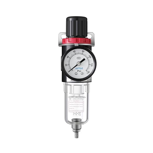 Compressed Air Pressure Filter Regulator Airtac AFR2000 1/4'' NPT 0-140 PSI - Image 2