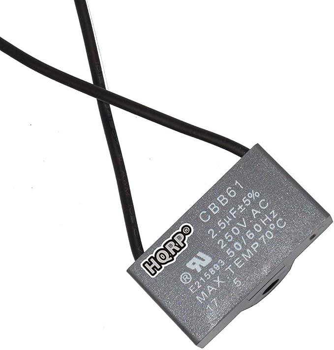 HQRP Capacitor Compatible with Harbor Breeze Ceiling Fan 2.5uf 2-Wire UL Listed by HQRP