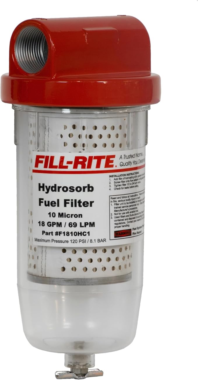 Fill-Rite F1810PC1 1" 18 GPM 10 Micron Particulate Fuel Filter by Fill-Rite