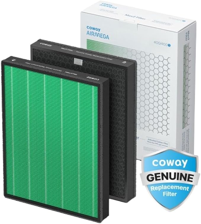 Coway Airmega 400/400S Air Purifier Replacement Filter Set, Max 2 Green True by AIRMEGA