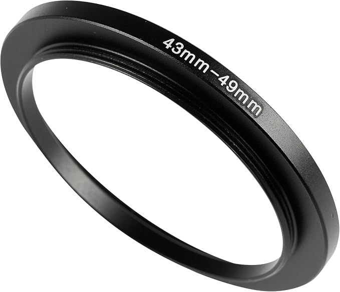 43-49mm Metal Step-Up Ring Adapter Compatible by Unknown