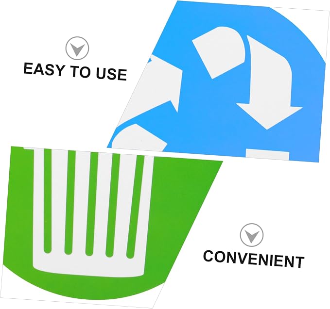 Artibetter 12PCS Self-Adhesive Trash Recycling Stickers - Image 3