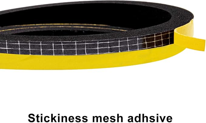 Foam Weather Stripping for Doors and Windows 1/2 inch W x 1/8 inch T, Adhesive - Image 3