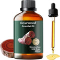 Rosewood Essential Oil for Outdoor Shield, Natural Protective Barrier, Sweet Woody Aroma for Reed Diffuser, Spray, Skin & Hair Care, DIY Blends, Candle, Soap, Making, DIY, Massage 3.38 Fl Oz