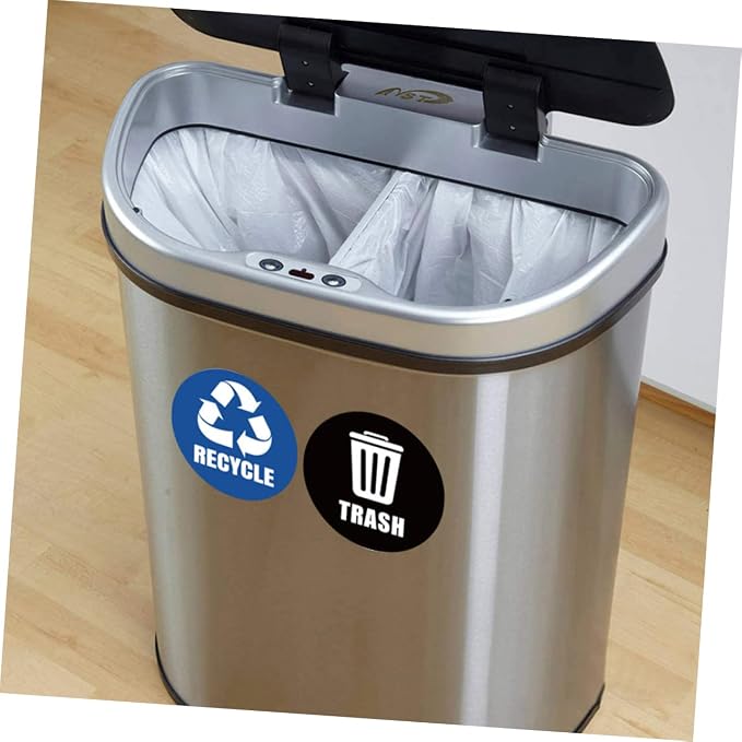 Recycle Decals for Trash Can Waste Bin Sticker Waste Sorting Decals Remind - Image 5