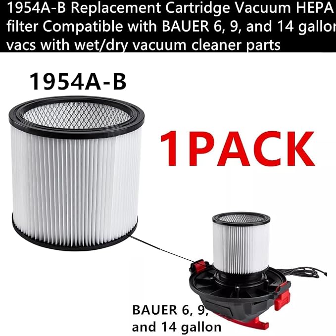 1 PACK Amigriki 1954A-B Replacement Cartridge Vacuum HEPA filter Compatible - Image 3