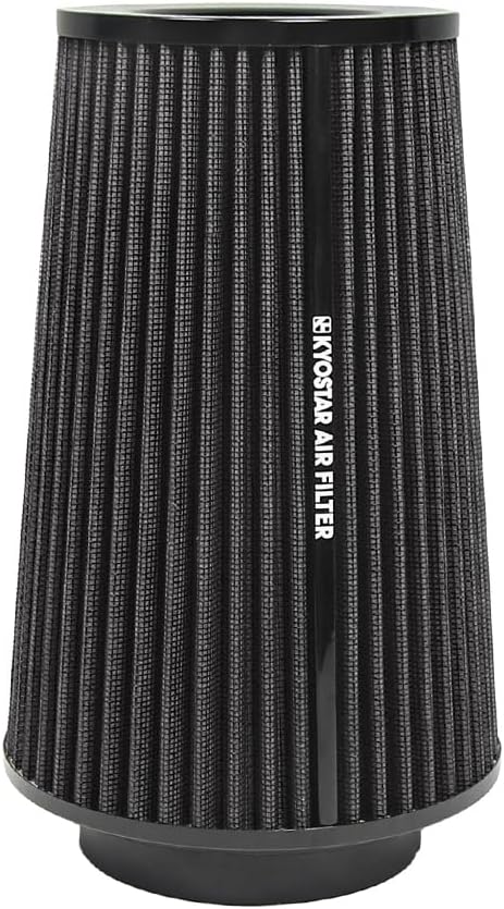 Universal 3/3.5/4" High-Flow Air Filter, Reusable Cone Cold Air Intake - Image 3
