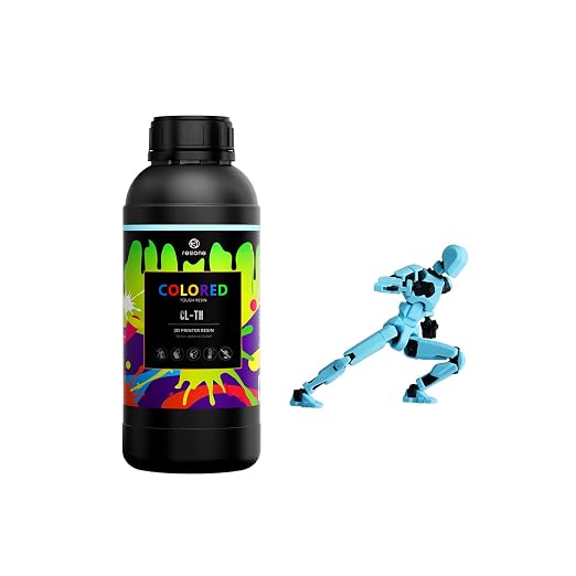 RESIONE CL-TH Tough ABS-Like Color 3D Printer Resin, Highly Saturated & Opaque by resione