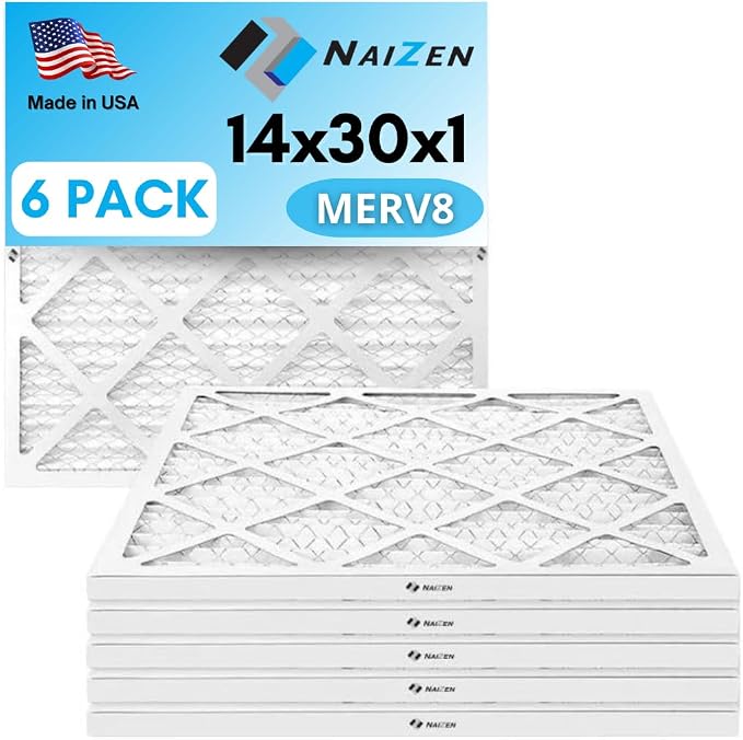 NAIZEN Air Filter Replacement Set, MERV 8, 6 Pack by Naizen