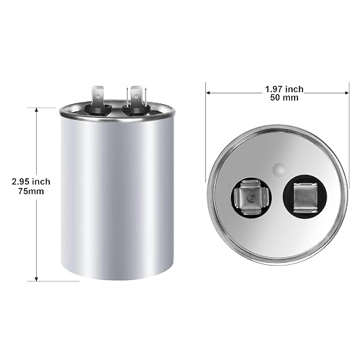 FOCSPROD 30 uF 45 MFD ±6% 370V/440V CBB65B AC Capacitor, Single Run Round - Image 2