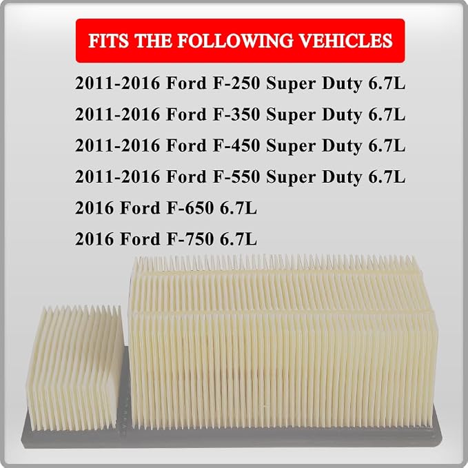 FA-1902 Engine Air Filter For Ford 2011 2012 2013 2014 2015 2016 F-250 F-350 - Image 2