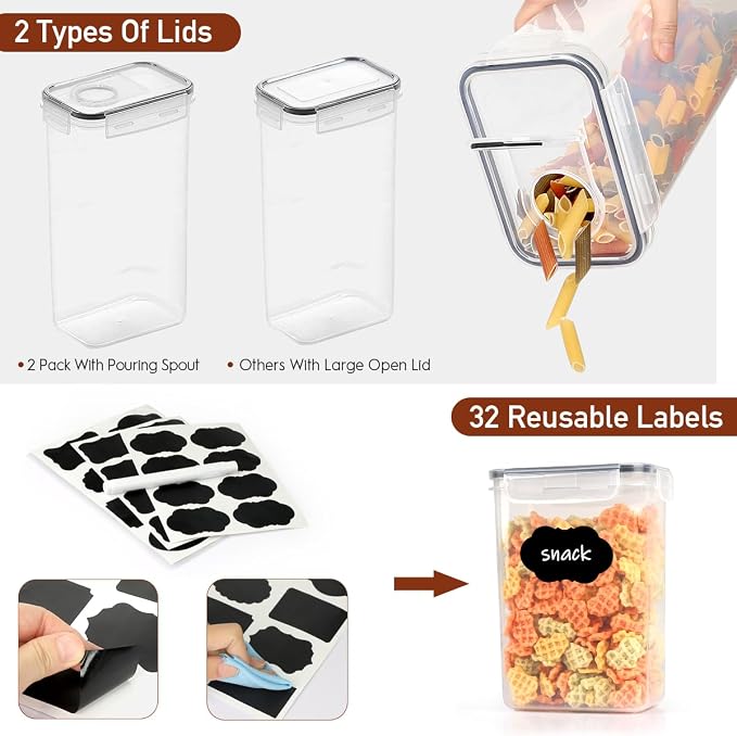 64 PCS Airtight Food Storage Containers - Image 3