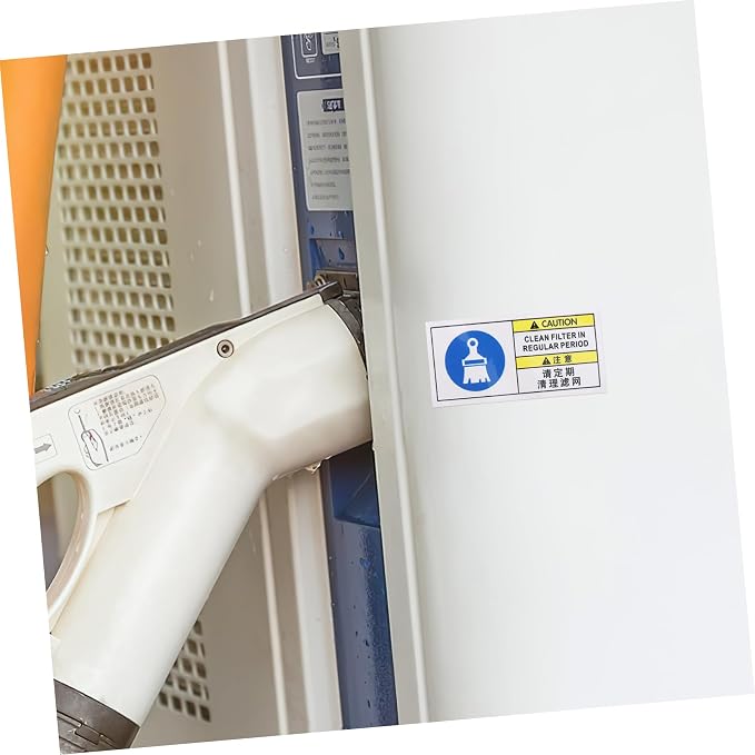 CHILDWEET Filter Cleaning Reminder Label Filter Cleaning Notice Label Machinery - Image 8