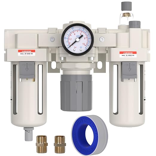 AIRZOE 3/4” NPT Air Compressor Filter, Regulator and Lubricator Combos FRL by AIRZOE