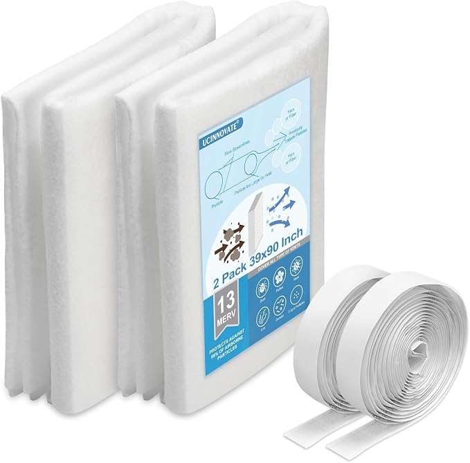 UCINNOVATE 2 Pack Air Vent Filters Kit, MERV 13 Electrostatic Filter Media Cut by UCINNOVATE