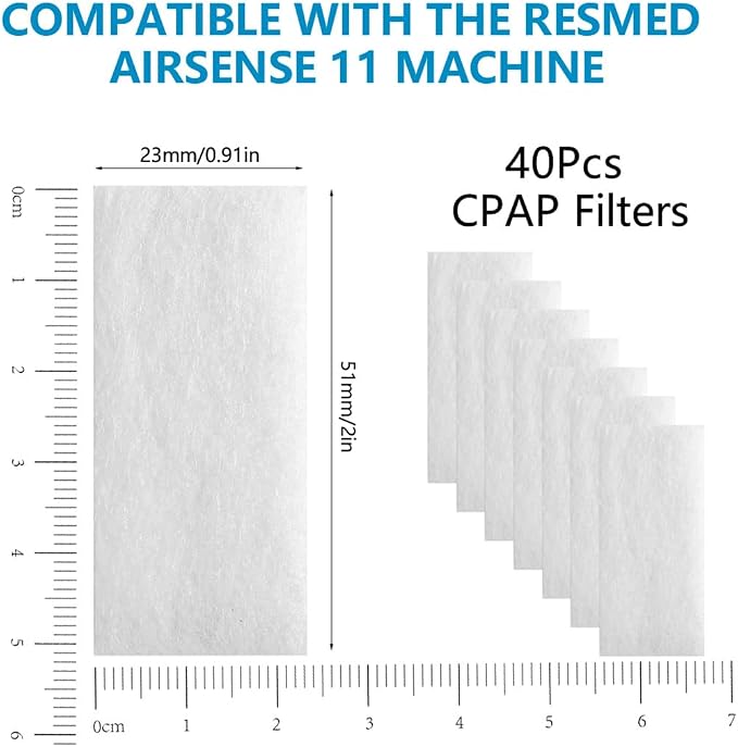 CPAP Filters 40Pcs for ResMed AirSense 11 Machine Premium Disposable - Image 3